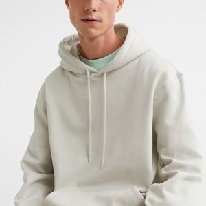 H&M Relaxed fit hoodie stone gray